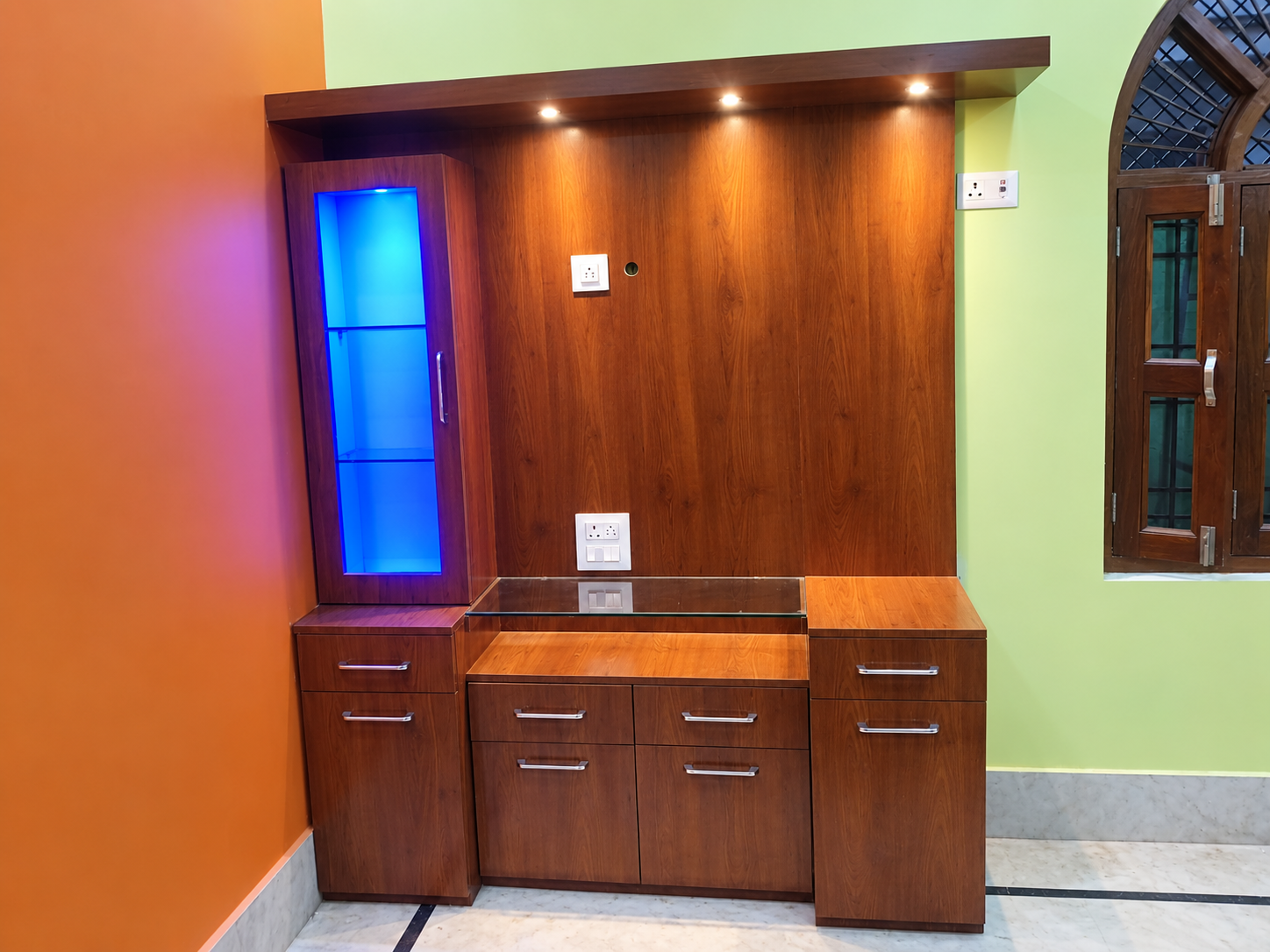 Classic Ply And Hardware Center interior shop Banda UP showing plywood and fittings